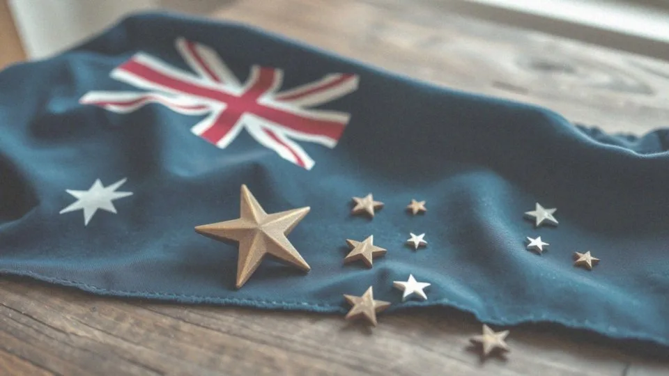 Jakie elementy budują flagę Australii?