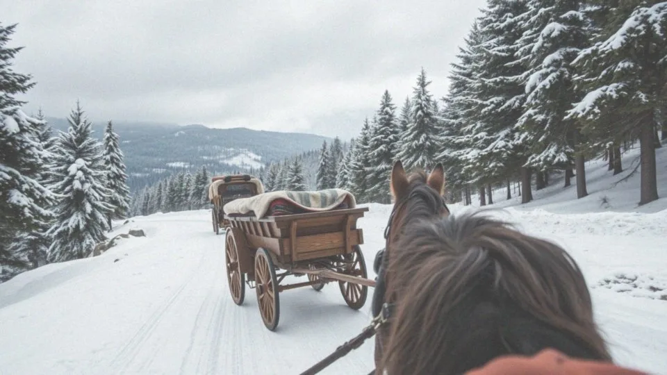 Jakie są dodatkowe możliwości transportu do Morskiego Oka, takie jak dorożki i sanie?