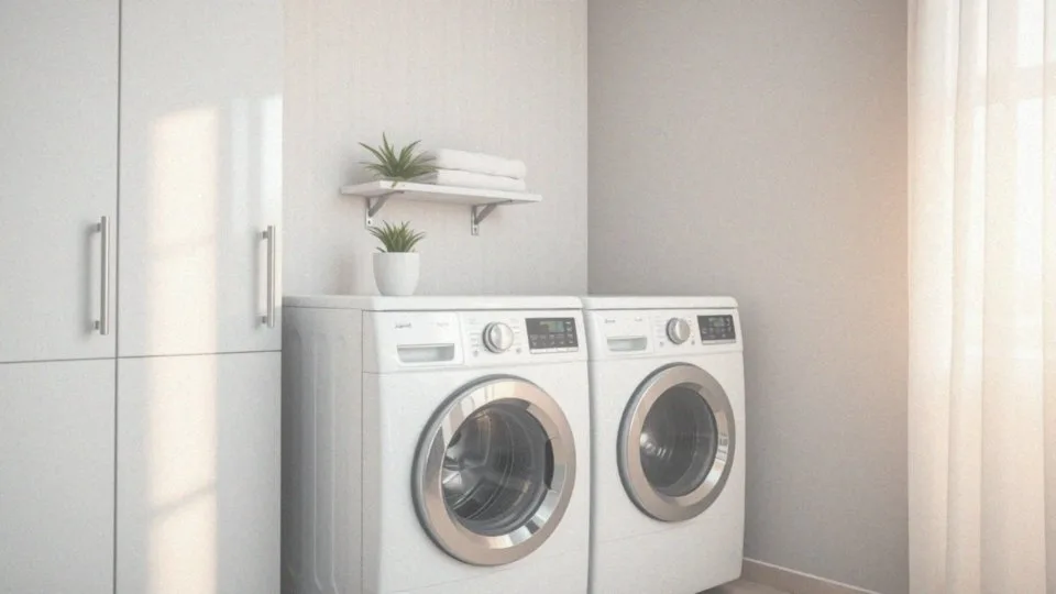 Jakie są opcje dekoracyjne dla szafek na pralkę i suszarkę?