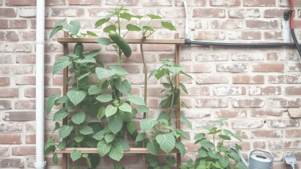 Jakie są zalety pionowej uprawy ogórków?