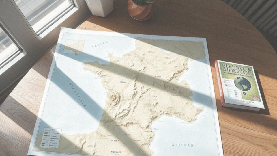 Co pokazuje mapa fizyczna Francji?