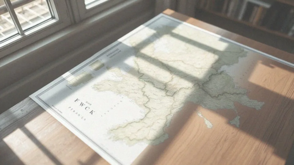 Jakie cechy przedstawia mapa geograficzna Francji?